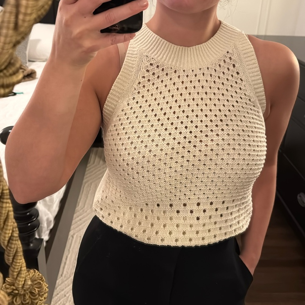 Like New Wilfred Aritzia Le Fou Wilfred Minette Knit Halter Top
